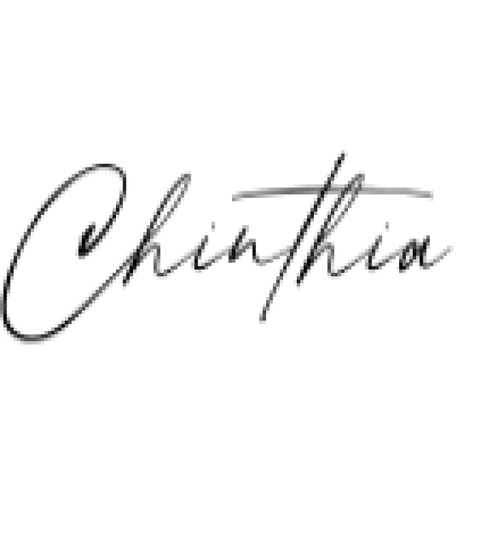 Chinthia Font Preview