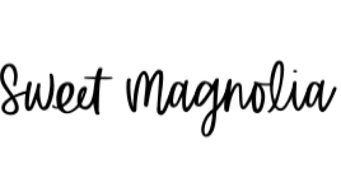 Sweet Magnolia Font Preview