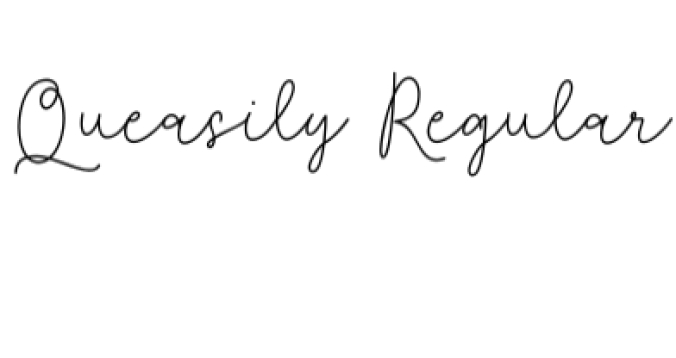 Queasily Font Preview