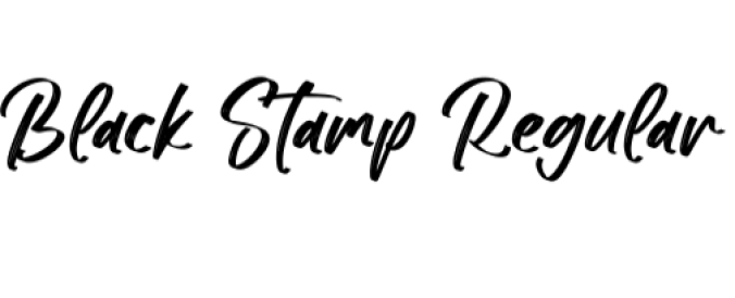 Black Stamp Font Preview
