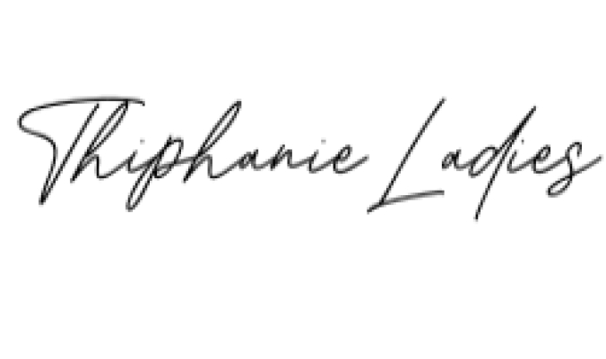 Thiphanie Ladies Font Preview