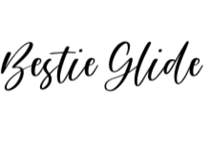 Bestie Glide Font Preview