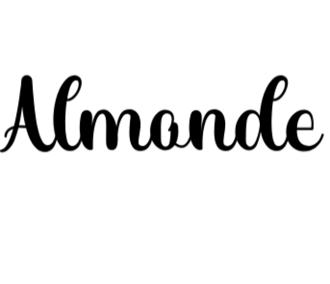 Almonde Font Preview