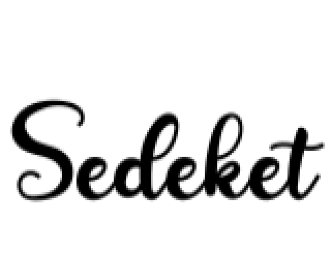 Sedeket Font Preview