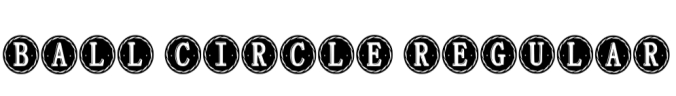 Ball Circle Font Preview