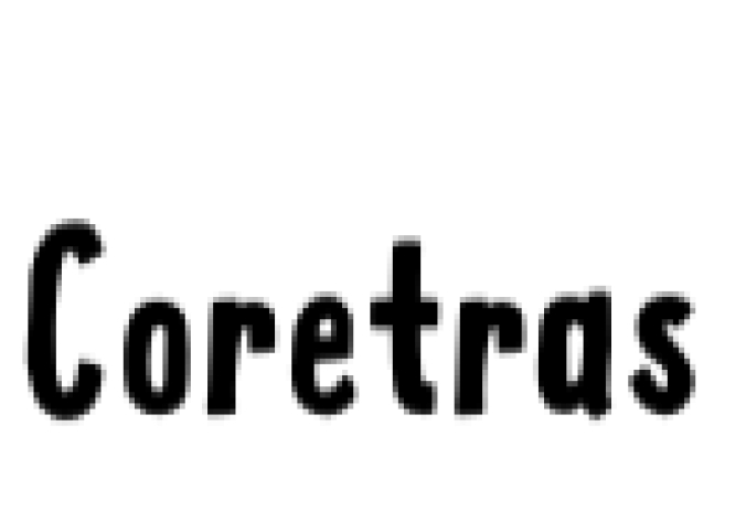 Coretras Font Preview