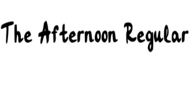 The Afternoon Font Preview
