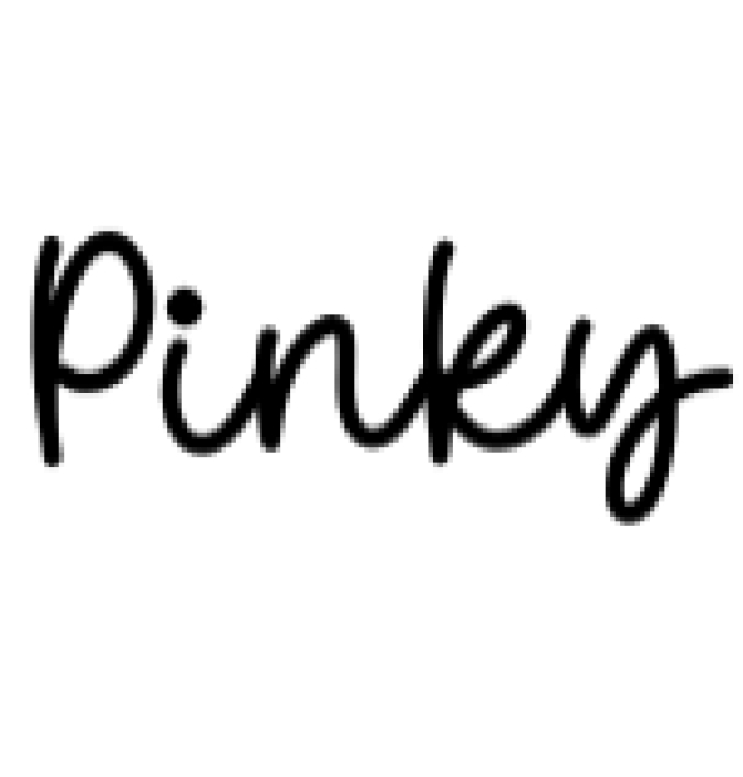 Pinky Font Preview