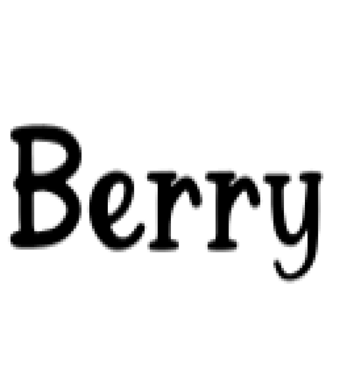 Berry Font Preview