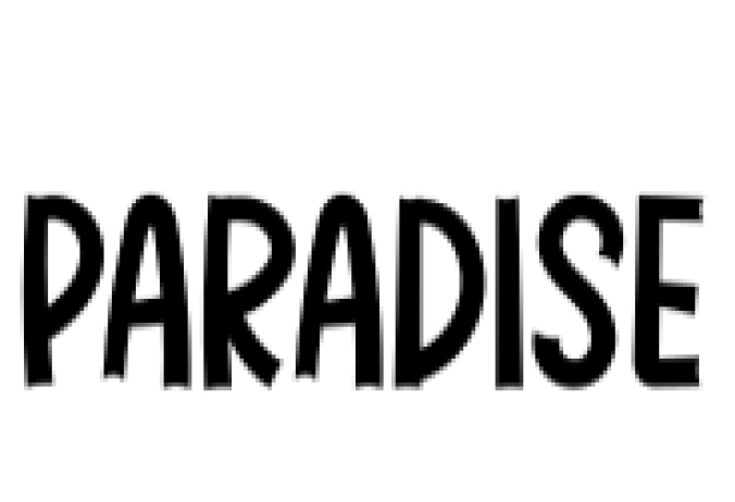 Paradise Font Preview