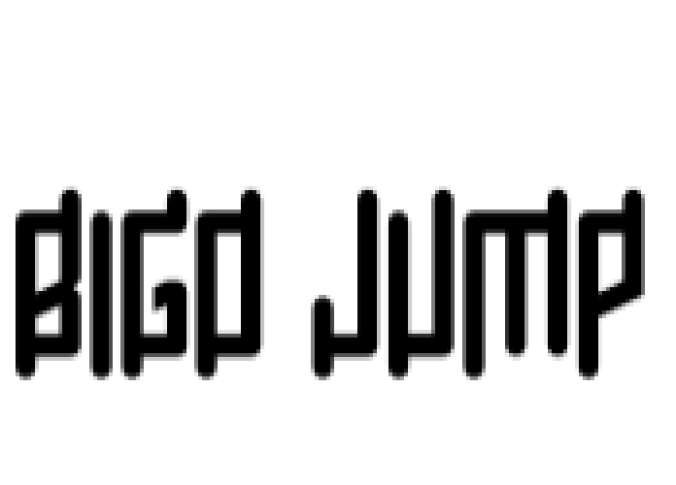 Bigo Jump Font Preview