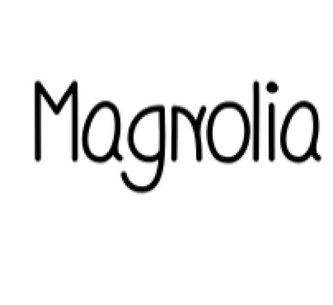 Magnolia Font Preview