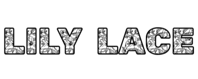 Lily Lace Font Preview