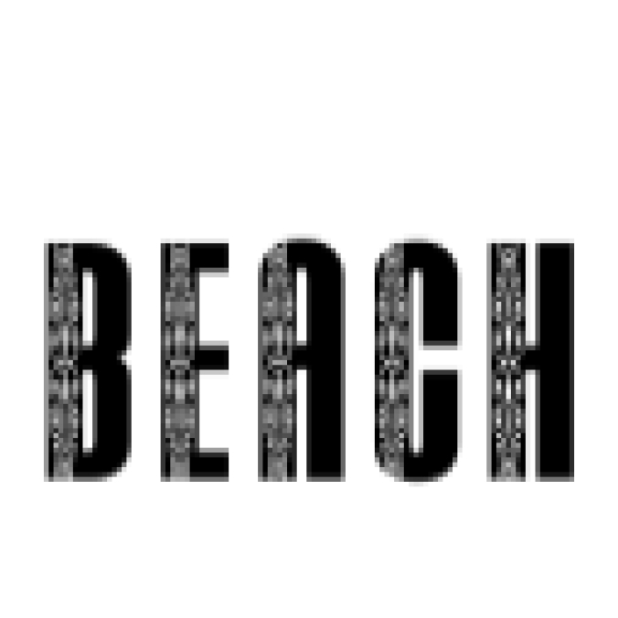 Beach Font Preview