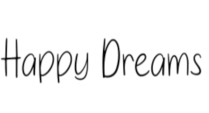 Happy Dreams Font Preview