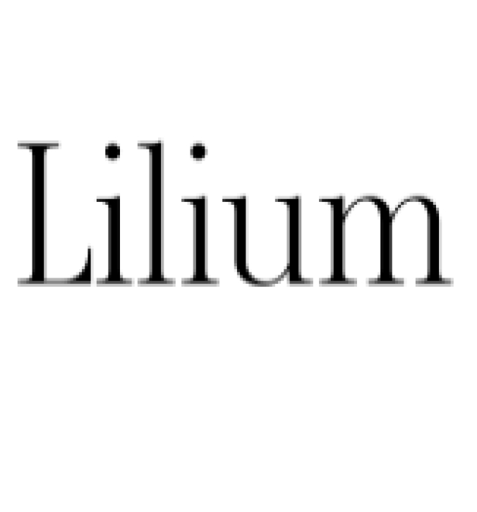 Lilium Font Preview