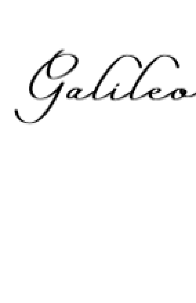 Galileo  Font Preview