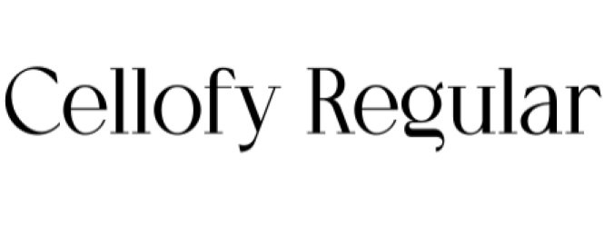 Cellofy Font Preview