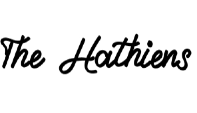 The Hathiens Font Preview