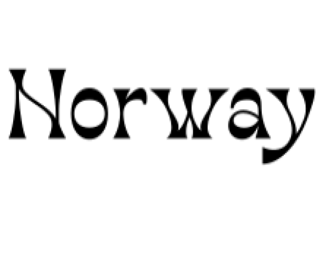 Norway Font Preview