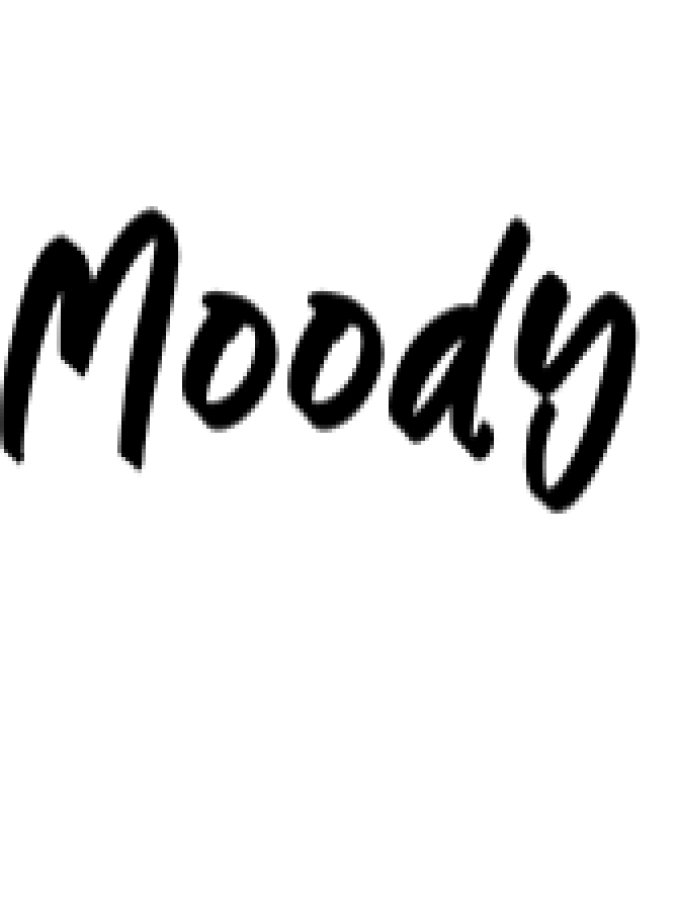 Moody Font Preview