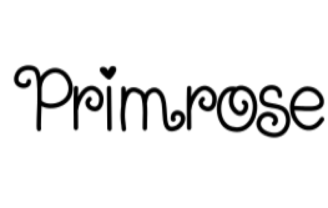 Primrose Font Preview