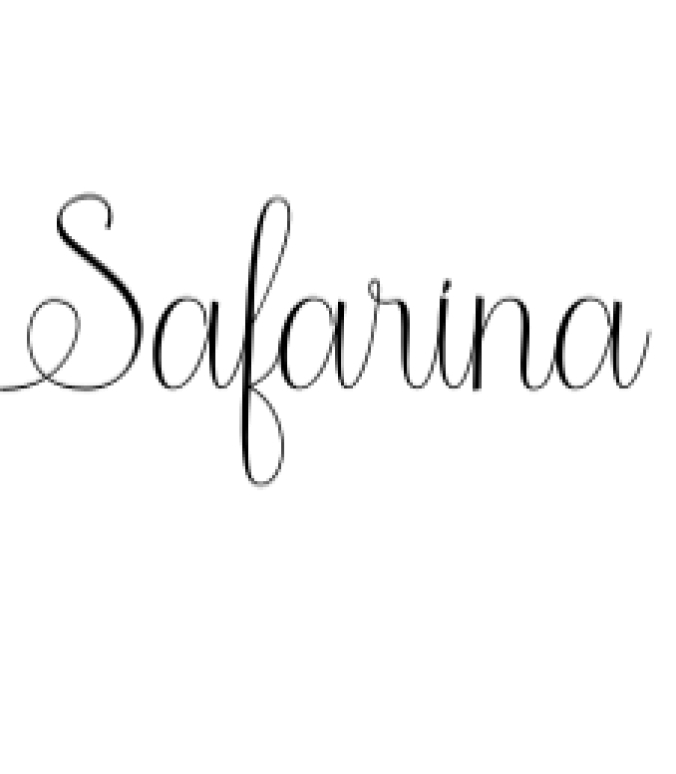 Safarina Font Preview