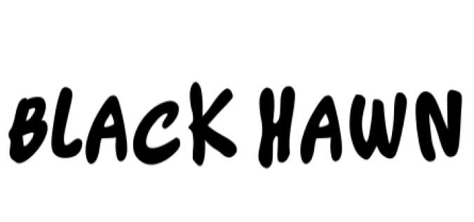 Black Hawn Font Preview