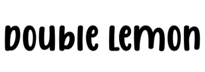 Double Lemon Font Preview