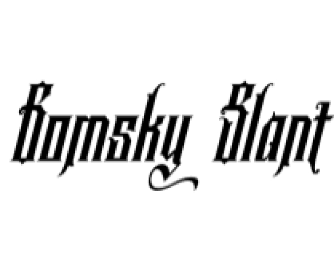 Gomsky Font Preview