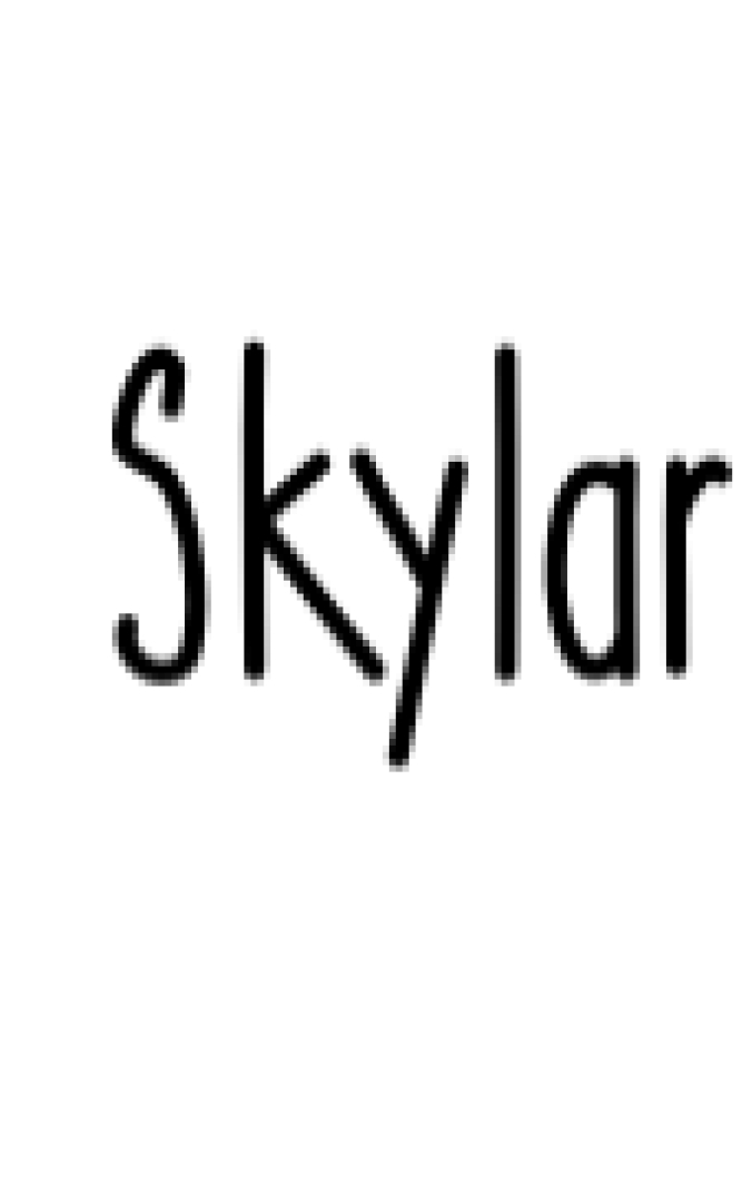 Skylar Font Preview