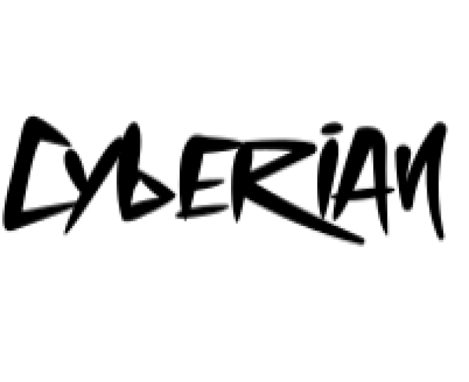 Cyberian Font Preview