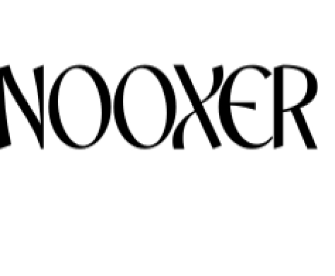 Nooxer Font Preview