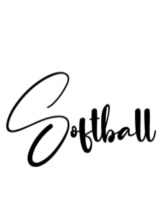 Softball Font Preview