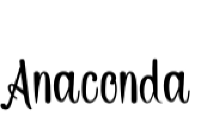Anaconda Font Preview