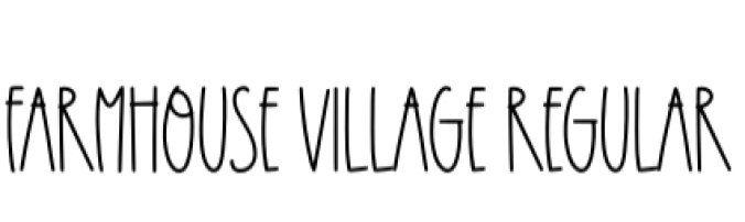 Farmhouse Village Font Preview