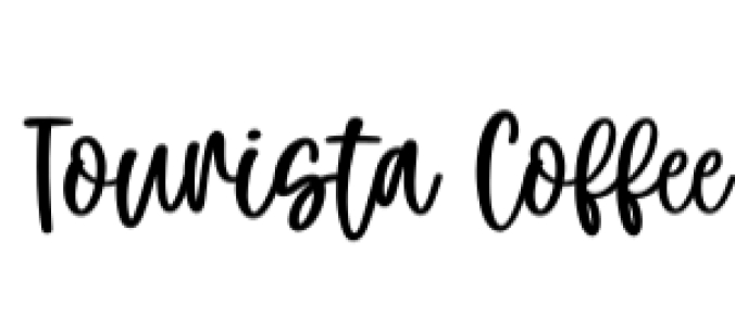 Tourista Coffee Font Preview