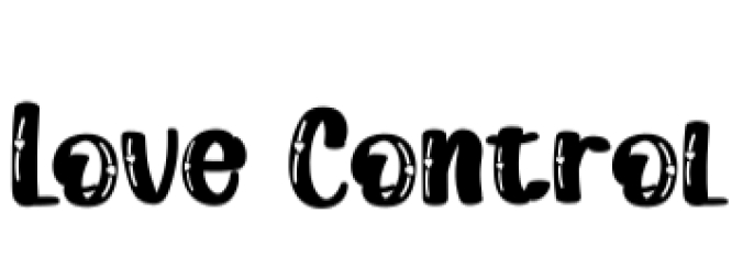 Love Control Font Preview