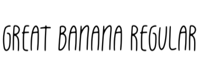Great Banana Font Preview