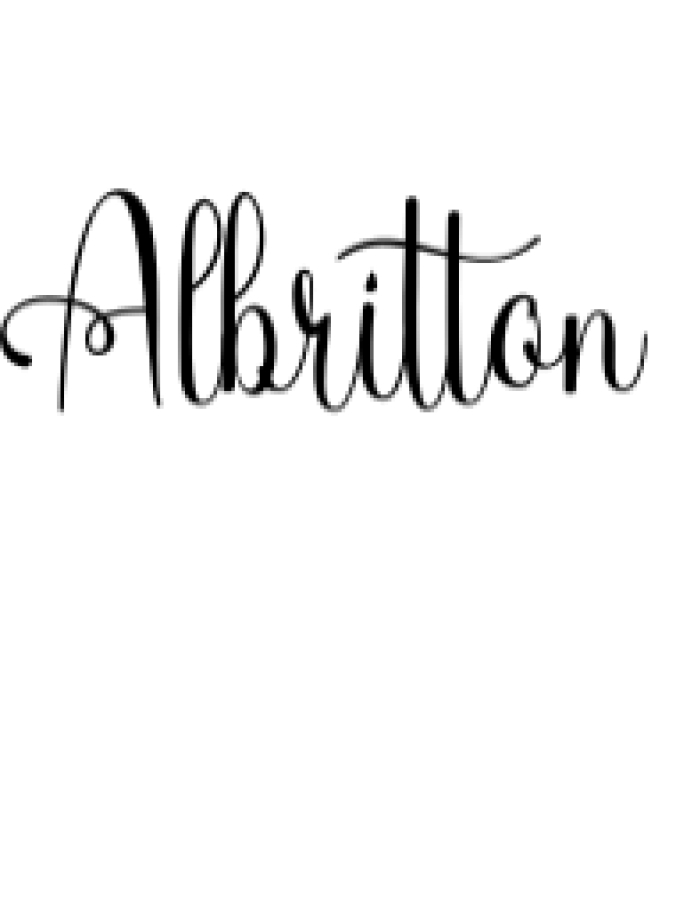 Albritton Font Preview