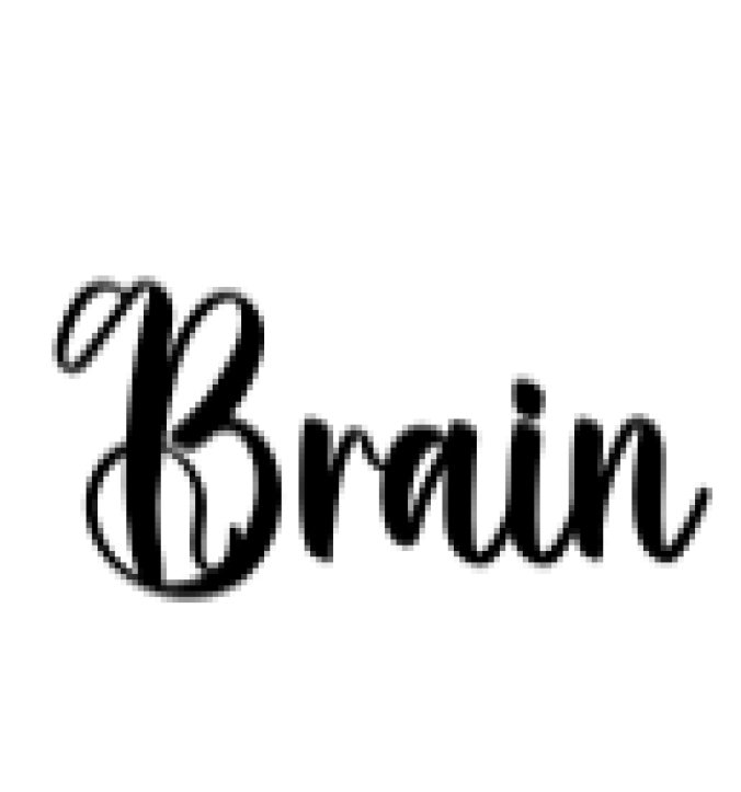 Brain Font Preview