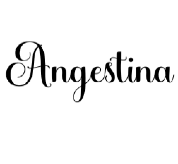 Angestina Font Preview