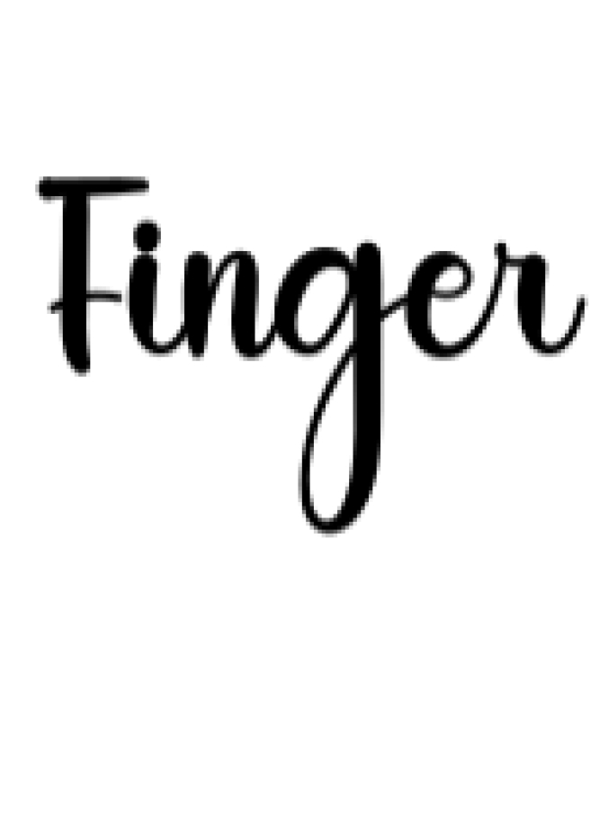 Finger Font Preview