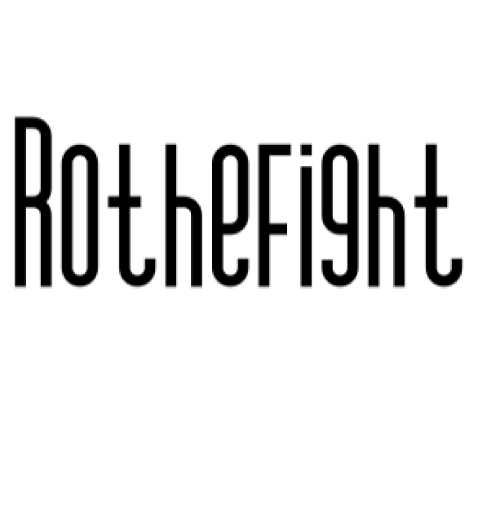 Rothefight Font Preview