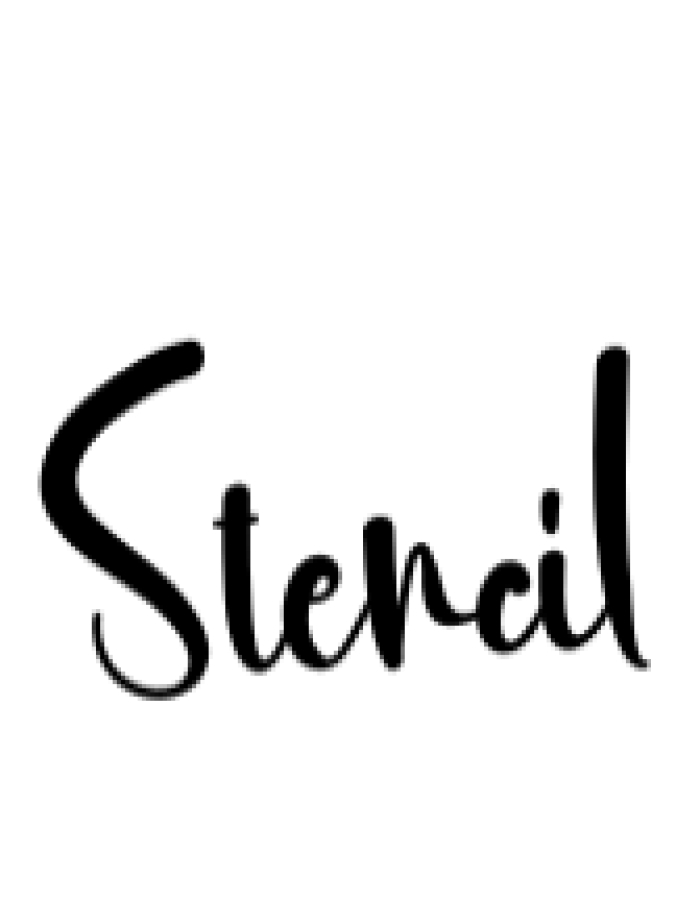 Stencil Font Preview