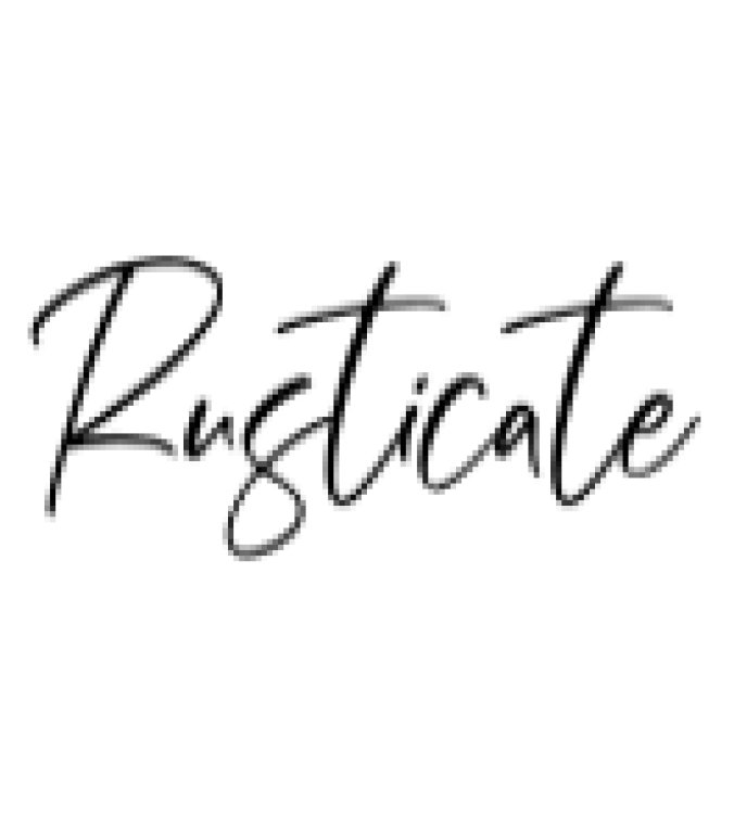 Rusticate Font Preview