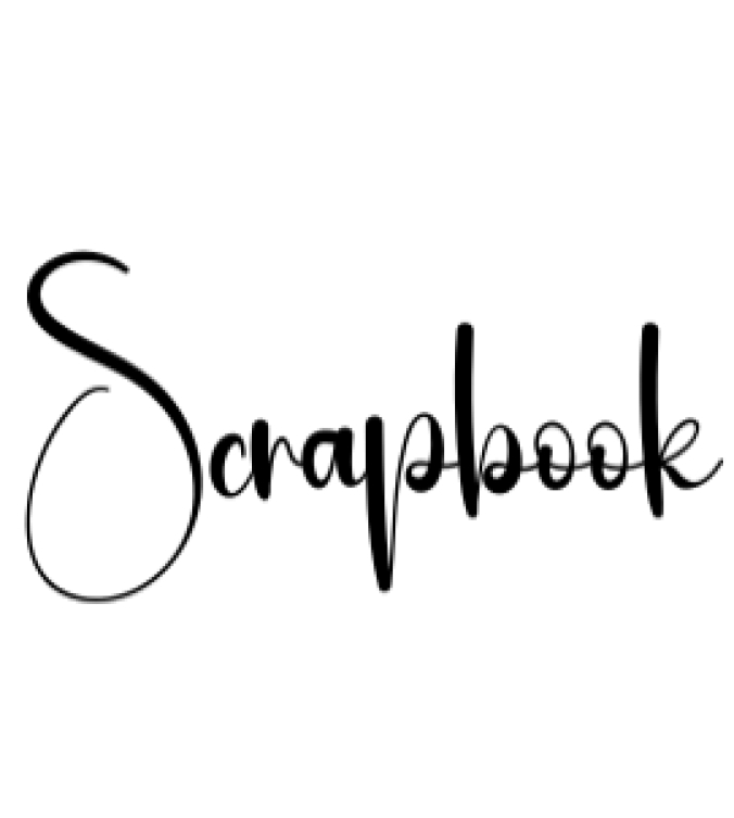 Scrapbook Font Preview