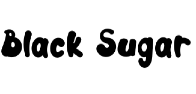 Black Sugar Font Preview