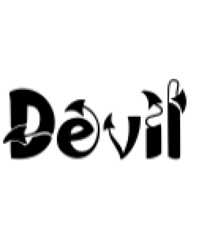 Devil Font Preview