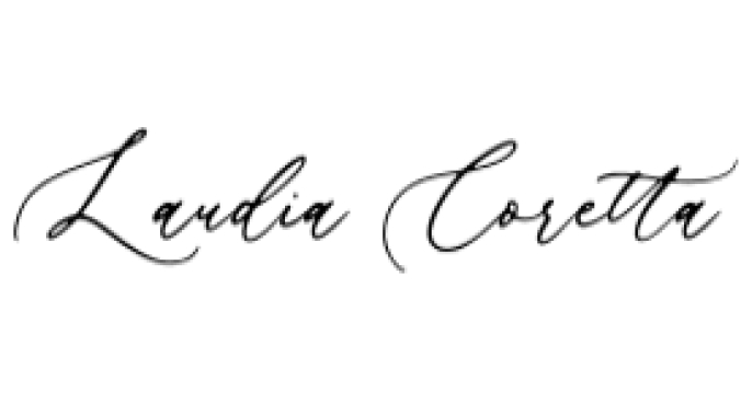 Laudia Coretta Font Preview